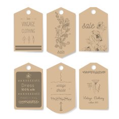 vector labels for clothes N2