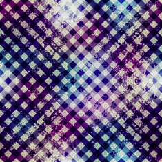 Diagonal grunge textured plaid