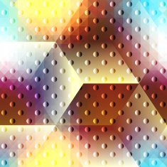Abstract geometric pattern with polka dot