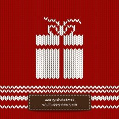 Scandinavian style knitted background N2