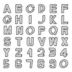 Impossible font set N4