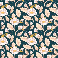 Elegant pattern with pink flowers N4