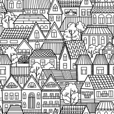 Pattern with houses N2