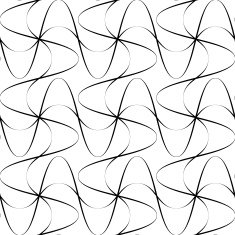 Black and white seamless pattern wave line style N6