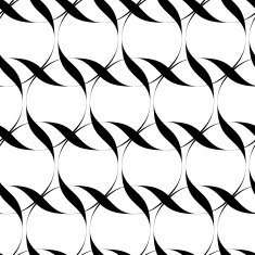 Black and white seamless pattern twist line style N7