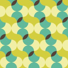 abstract retro geometric pattern N12