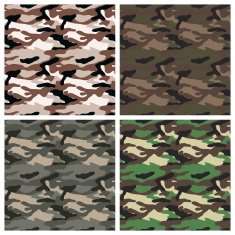 Military clothing camouflage seamless patterns