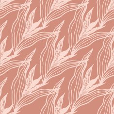 Autumn Flowers vector seamless pattern Floral background N5
