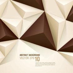 Brown and white vector geometric background