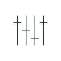 music equalizer outline icon