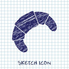 Vector croissant icon Food Eps10 N2