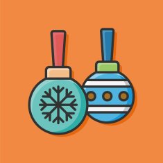 Christmas hanging icon