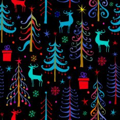 Seamless Christmas pattern N54