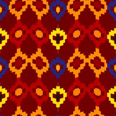 Tribal seamless of rhombuses Vector illustration