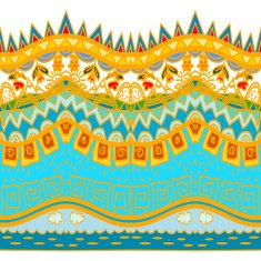 Seamless pattern with elements of nature Stock vector