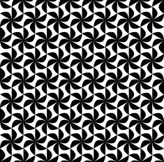 Black and white geometric seamless pattern N8