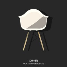 Molded Fiberglass Chair N2