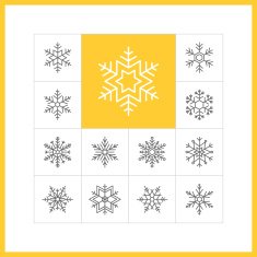 Linear snowflakes