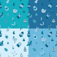 Easter Seamless Pattern N19