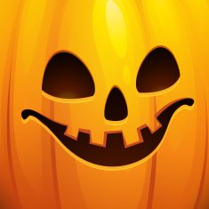 Funny Halloween greeting card Vector illustration