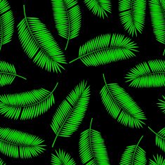 Palm Leaf Vector Seamless Pattern Background Illustration N4