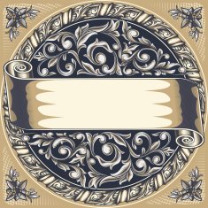 Ornate vintage decorative design N6