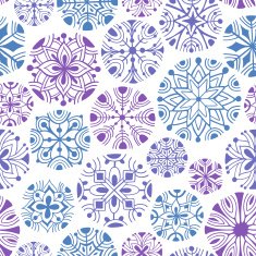 Snowflakes seamless pattern N8