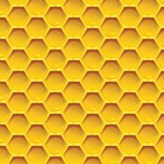 Honeycomb colorfull Seamless pattern honeycombs with honey drops inside