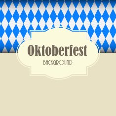Oktoberfest Blue Background Vector Illustration N2