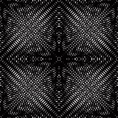 Vector pattern with black graphic lines kaleidoscope abstract