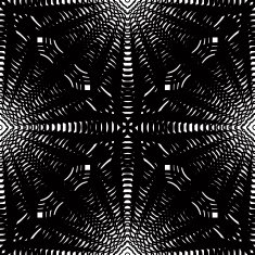 Geometric monochrome stripy overlay seamless pattern black N5