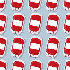 Blood donation transfusion bag pattern Medical vector backgroun
