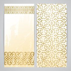 Flayers with arabesque decor N4