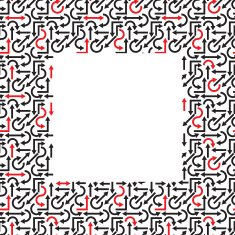 Template frame with pattern background Vector illustration