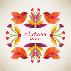 Autumn background Vector illustration