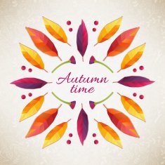 Autumn background Vector illustration N2