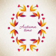 Autumn background Vector illustration N6