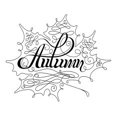 Autumn Calligraphic Lettering