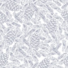 pine cones and spruce branches pattern