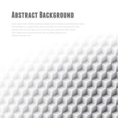 Abstract geometric vector background White glass cubes