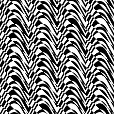 Black and white alternating bulging waves with diagonal cut
