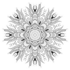 Mandala background Round Ornament Pattern Snowflakes