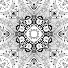 Mandala background Round Ornament Pattern Snowflakes N5