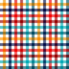 Colorful checkered gingham plaid fabric seamless pattern vector print N2