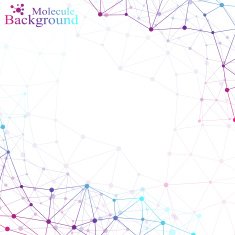 Geometric background molecule and communication for your design Vector illustration