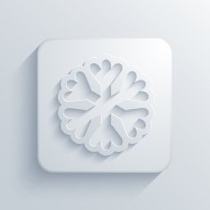Vector modern snowflake light icon