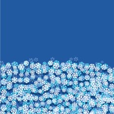 Vector modern snowflakes light background