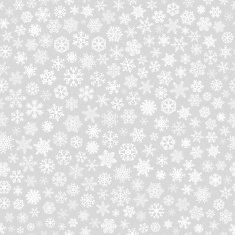 Seamless pattern of snowflakes white on gray N2