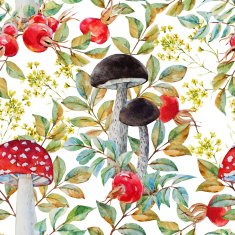Autumn watercolor pattern N17