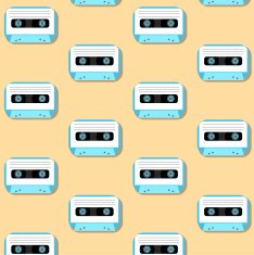 old vintage audio tapes icon N2
